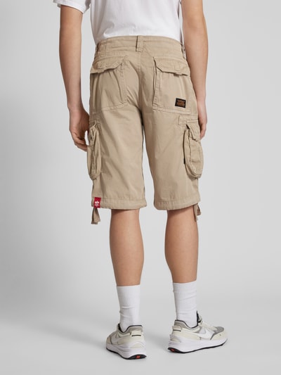 Alpha Industries Szorty cargo o kroju regular fit z tunelami model ‘JET SHORT’ Piaskowy 5