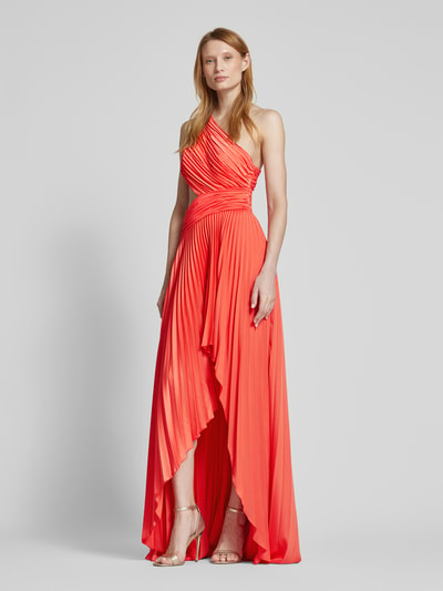 Unique Abendkleid mit seitlichem Cut Out Apricot 1