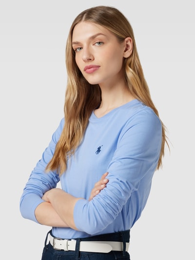 Polo Ralph Lauren Shirt met lange mouwen en logostitching Lichtblauw - 3