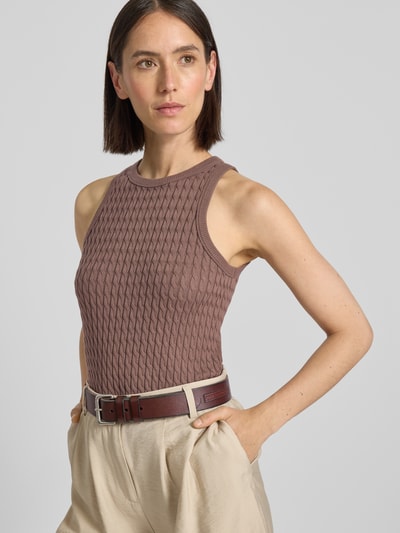 Tommy Hilfiger Slim fit spencer van puur katoen Lichtbruin - 3