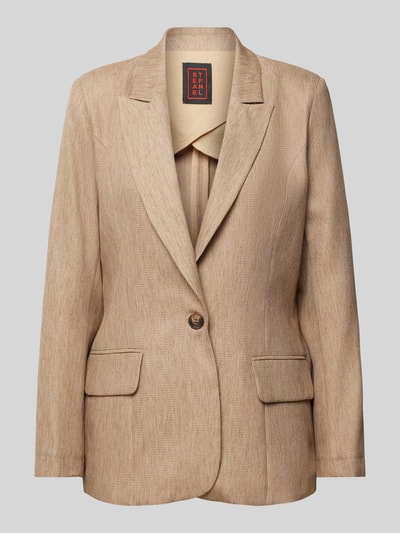 Stefanel Blazer met reverskraag en klepzakken Beige - 2