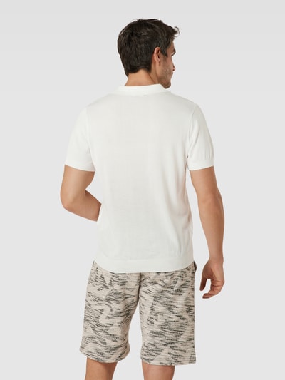 Antony Morato Slim Fit Poloshirt im unifarbenen Design Offwhite 5