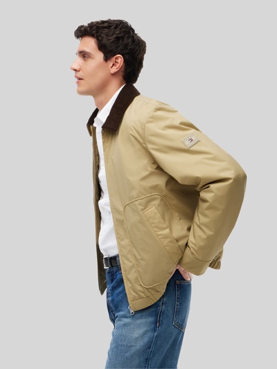 Tommy Hilfiger Bomberjacke mit Kontrastkragen Modell 'SURPLUS' Beige 3