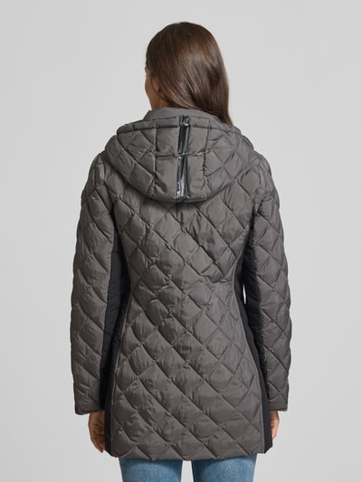 Fuchs Schmitt Kurtka pikowana o kroju regular fit ze stójką z podszewką Antracytowy melanż 5