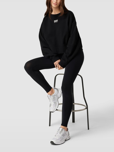 DKNY PERFORMANCE Oversized Sweatshirt mit Logo-Stitching Modell 'BALANCE' Black 1
