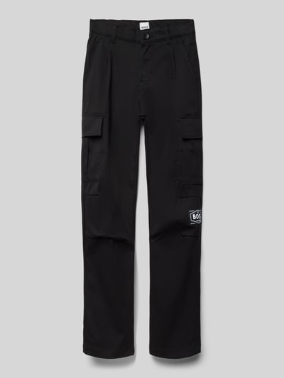 Boss Regular Fit Cargohose mit Label-Patch Black 1