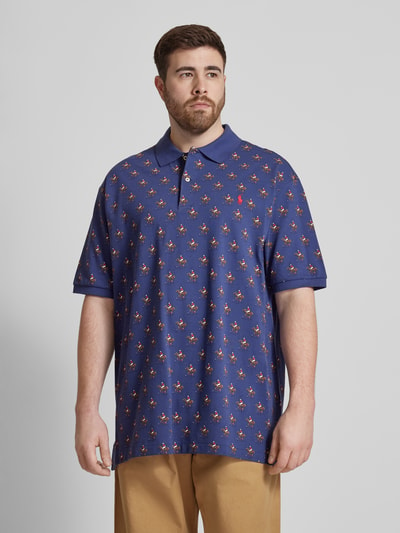 Polo Ralph Lauren Big & Tall Koszulka polo PLUS SIZE ze wzorem na całej powierzchni Granatowy 4