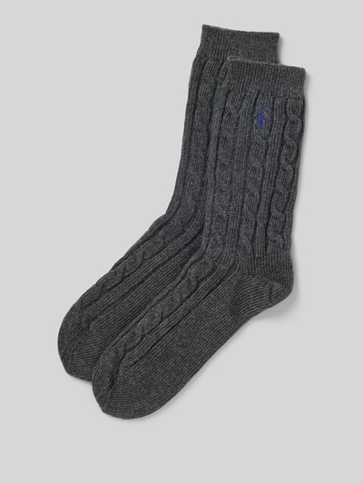 Polo Ralph Lauren Sokken met labelstitching Lichtgrijs gemêleerd - 1