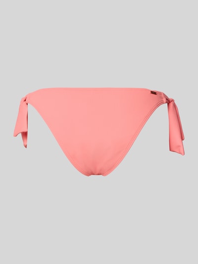 Produktfoto, Bikini-Slip mit seitlicher Schnürung Modell 'Cimazy Cheeky Bum' von Barts in Rosa, Ripp-Optik, glatte Textur, Stretch-Mix