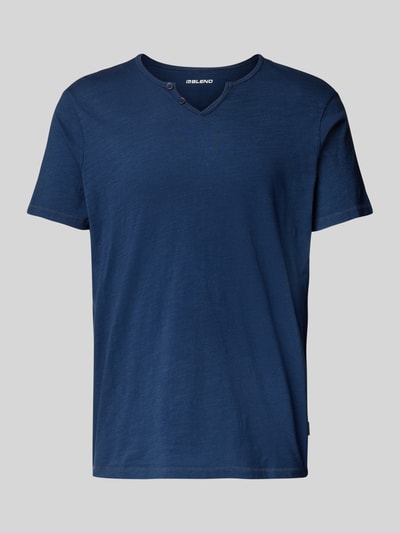 Blend T-shirt z dekoltem serafino Granatowy 2