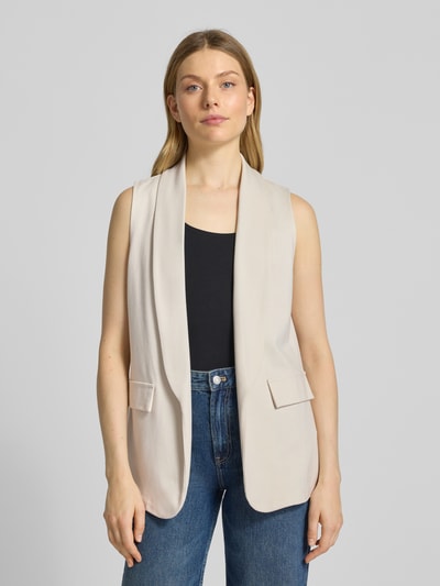 ZABAIONE Weste aus Viskose-Mix mit Pattentaschen Modell 'Am44br' Beige 4