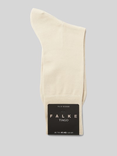 Falke Socken mit Label-Schriftzug Modell 'Tiago' Offwhite 3