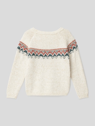 Name It Strickpullover mit Zopfmuster Modell 'RIPAL' Offwhite 3