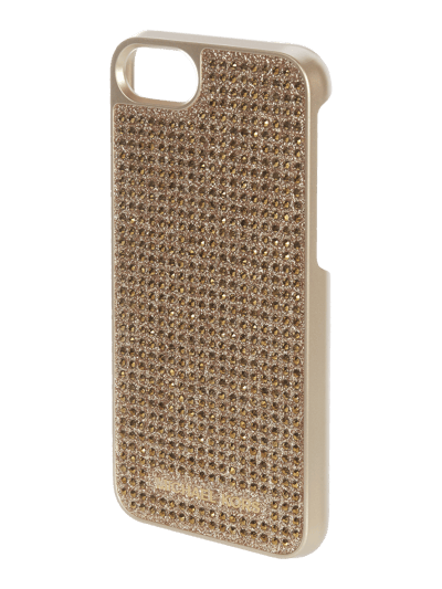 MICHAEL Michael Kors iPhone Case mit Ziersteinen und Glitter-Effekt Gold 1