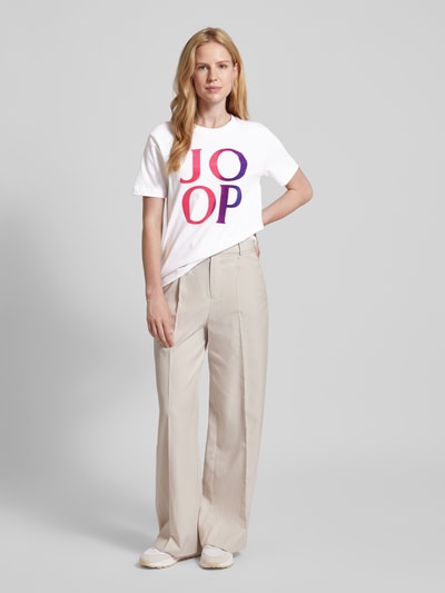 JOOP! T-shirt z nadrukiem z logo Biały 1