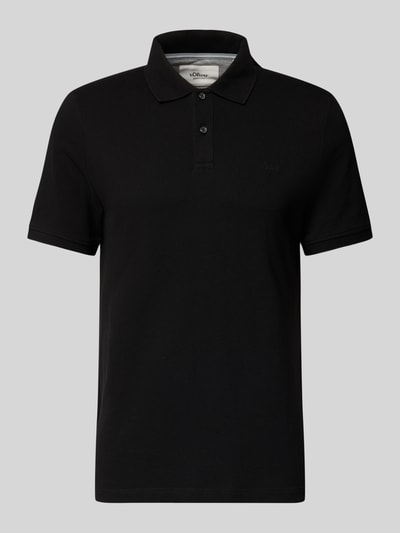 s.Oliver RED LABEL Regular Fit Poloshirt aus reiner Baumwolle Black 1