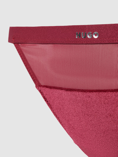 HUGO String in semitransparentem Design Modell 'Velvet' Bordeaux 2