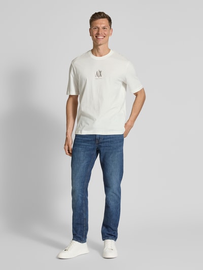 ARMANI EXCHANGE T-shirt met labelprint Wit - 1