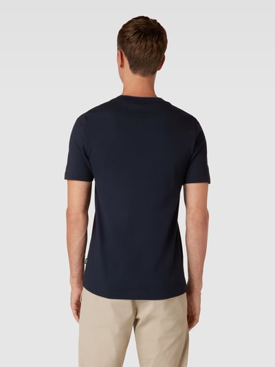 BOSS T-Shirt mit Label-Detail Modell 'Tessler' Marine 5