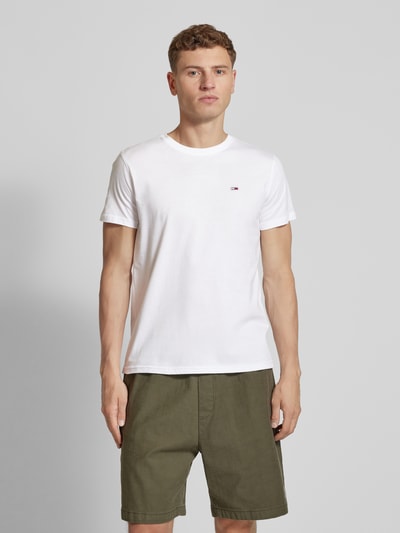 Tommy Jeans T-Shirt mit Label-Stitching Beige 4