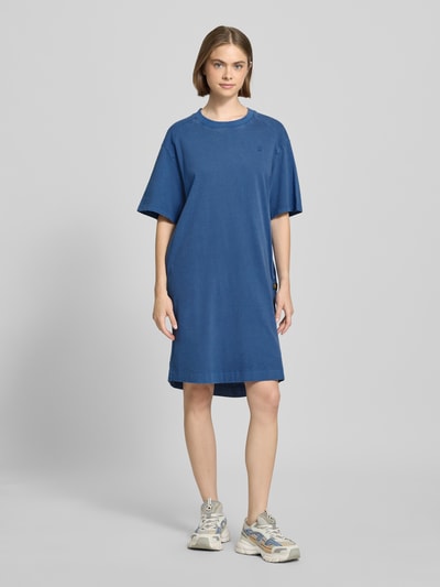 G-Star Raw Knielanges T-Shirt-Kleid mit Rundhalsausschnitt Jeansblau 1