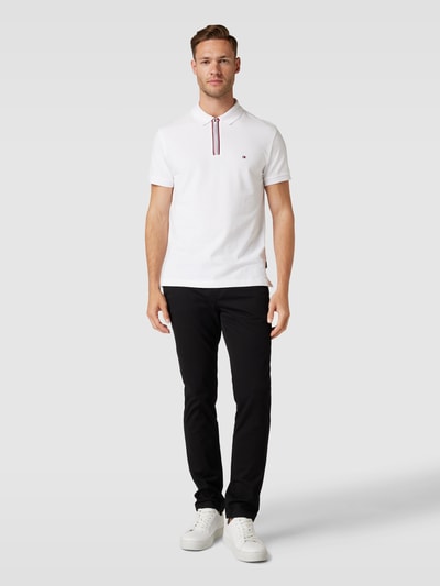 Tommy Hilfiger Poloshirt mit Label-Stitching Weiss 1