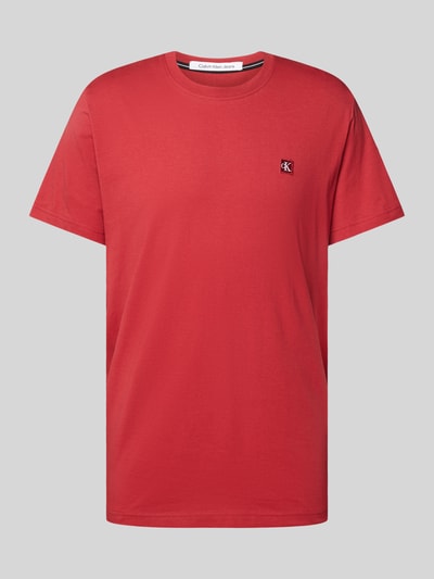 Calvin Klein Jeans T-Shirt mit Rundhalsausschnitt Rot 2