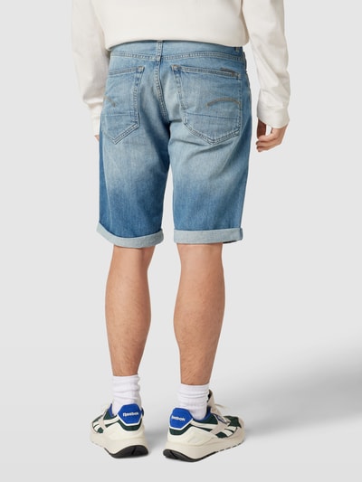 G-Star Raw Jeansbermudas mit Label-Patch Jeansblau Melange 5