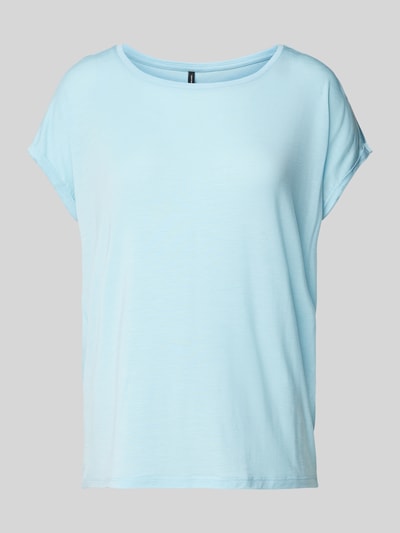 Vero Moda Relaxed Fit T-Shirt mit fixiertem Umschlag Modell 'MAVA' Hellblau 2