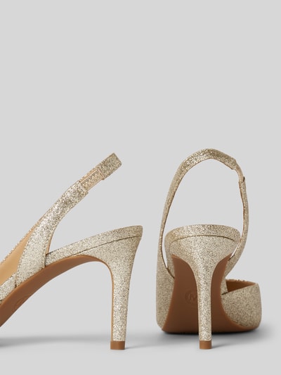 MICHAEL Michael Kors Pumps mit elastischem Einsatz Modell 'ALINA' Gold 2