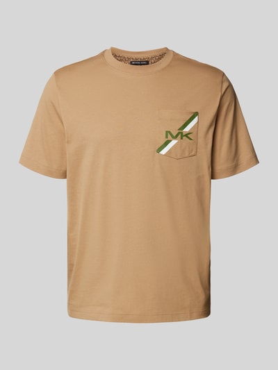 Michael Kors T-shirt met borstzak Camel - 2