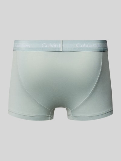 Calvin Klein Underwear Trunks aus Viskose mit Label-Bund im 3er-Pack Mint 3