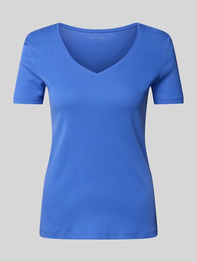 Christian Berg Woman T-Shirt mit V-Ausschnitt Blau 2