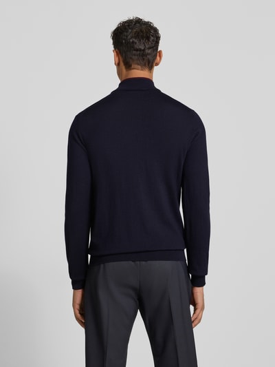 CRUNA Strickpullover mit Mock-Neck Marine 5