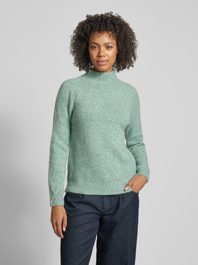 ZABAIONE Gebreide pullover met ribboorden Mintgroen - 4