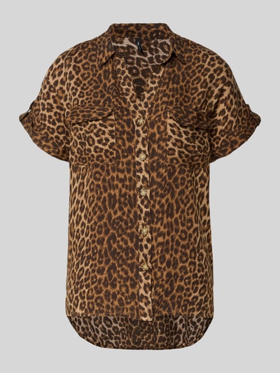 VERO MODA Comfort Fit Bluse aus reiner Viskose Modell 'BUMPY' Sand 2