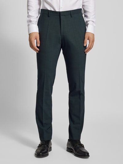 Roy Robson Slim Fit Anzug aus Schurwoll-Mix mit Pin am Revers Dunkelgruen 6