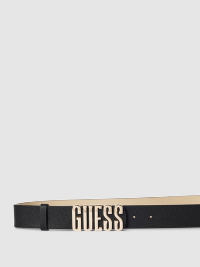 Guess Gürtel mit Label-Zierbesatz Black 2