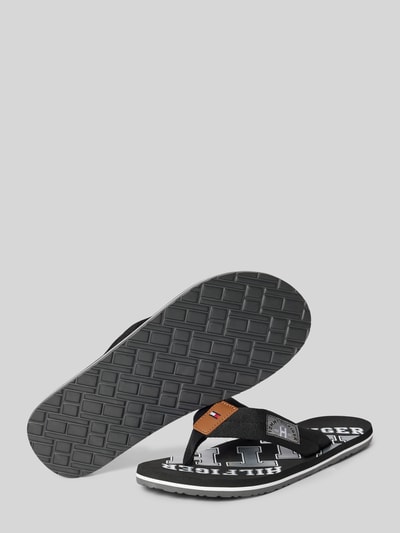 Tommy Hilfiger Zehentrenner mit gewebtem Ristriemen Black 4