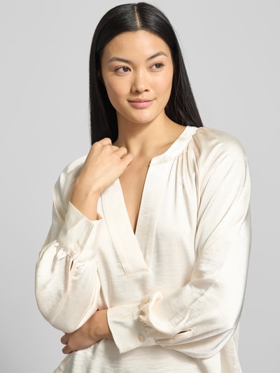 s.Oliver RED LABEL Oversized blousetop met cacharelplooi Ecru - 3