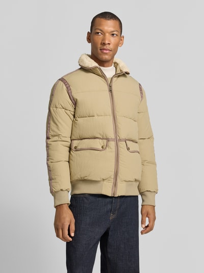 Scotch & Soda Bomberjack met teddy kraag TEDDY BUFFER JACKET Lindegroen - 4