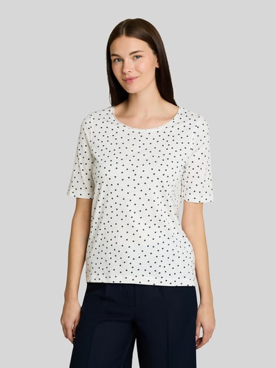 Tom Tailor Regular Fit T-Shirt aus reiner Baumwolle Weiss 4