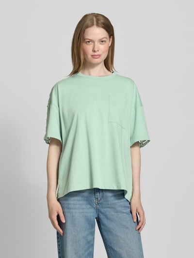 Essentiel Antwerp Loose Fit T-Shirt aus reiner Baumwolle Tuerkis 4