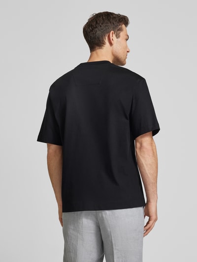 BOSS T-Shirt mit Label-Stitching Modell 'Tames' Black 5