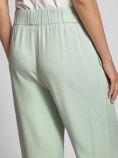 Marc O'Polo Denim Wide leg stoffen broek met verkort model Lichtgroen - 3
