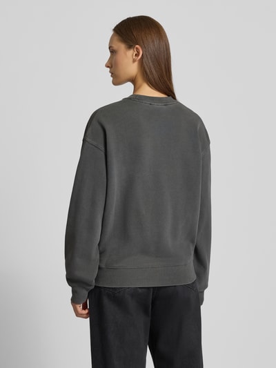 Carhartt Work In Progress Oversized Sweatshirt mit gerippten Abschlüssen Modell 'NELSON' Anthrazit 5