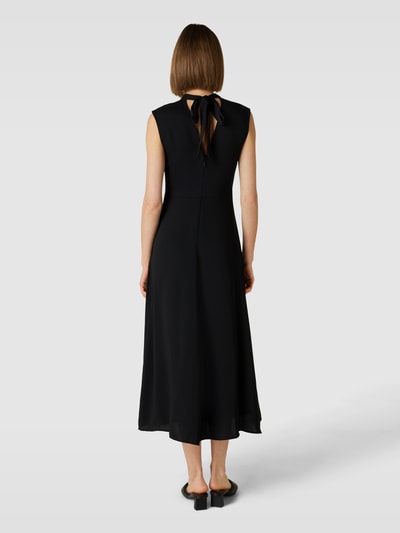 MANGO Midikleid mit Schnürung Modell 'LETIZIA' Black 5