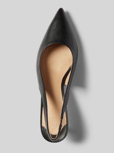 Lauren Ralph Lauren Lederpumps mit Pfennigabsatz Modell 'LOLAH' Black 3