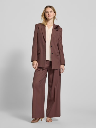 Marc Cain Regular fit blouse met V-hals Zand - 1