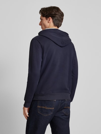 Napapijri Hoodie met labelpatch, model 'BURGEE' Marineblauw - 5